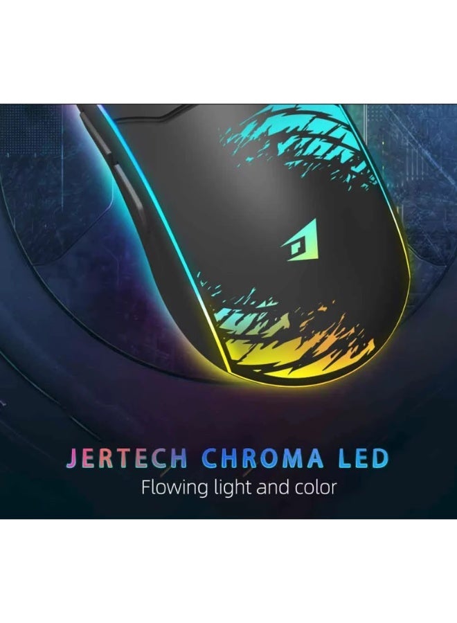 جيرتك ماوس الألعاب SHOOTER XP14 RGB - مستشعر بصري 3600 نقطة في البوصة - معدل استطلاع 1000 هرتز - كابل مضفر - Image 3