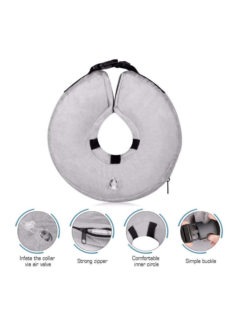 Protective Inflatable Dog Collar Soft Pet Recovery E-Collar Cone for Dogs - Image 3