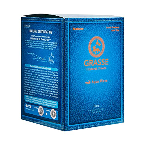 Bullsone بولسوان غراس ليستيريل، معطرات هواء طبيعية للسيارات، عطر فاخر للسيارة - رائحة أكوا ويف - Image 3