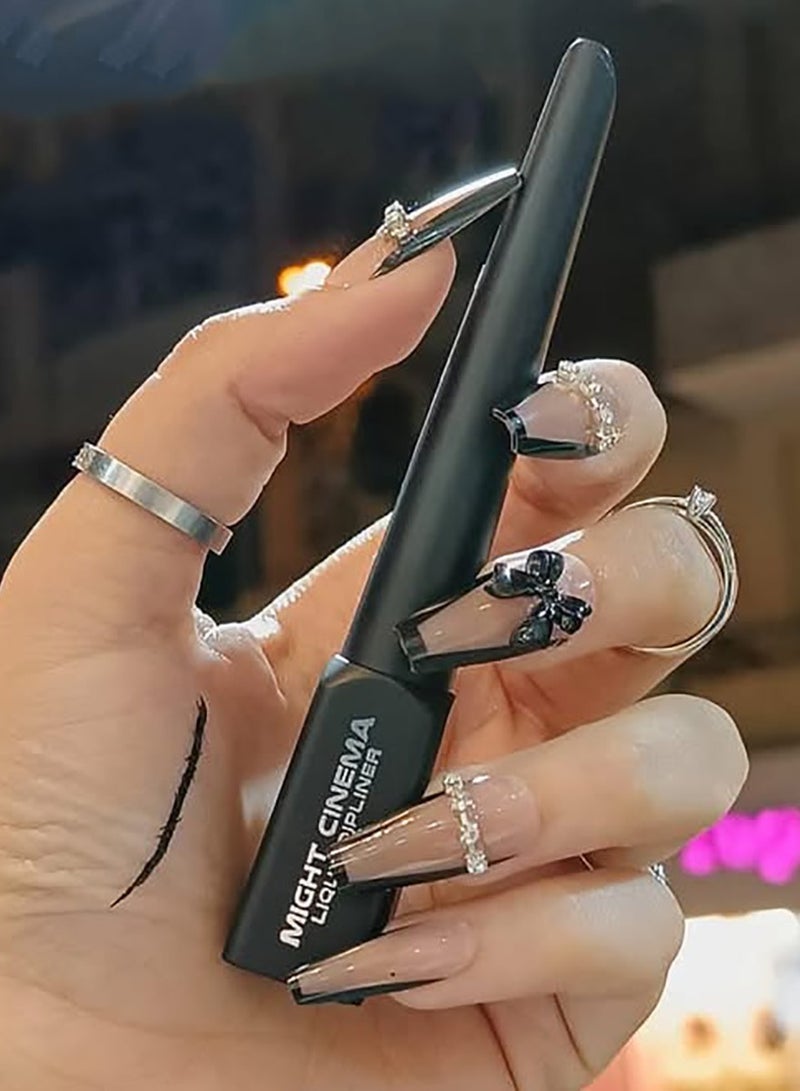 Might Cinema Dipliner Super Black Long-Lasting Semi-Matte Liquid - Image 2