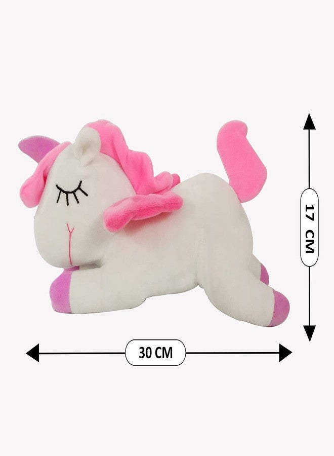 Babique Unicorn Sitting Plush Soft Toy Cute Kids Animal Home Decor Boys/Girls (30 cm, White) (CH-UNICORN-30-WHT) - Image 2