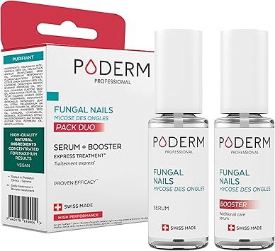 PODERM باودروم عبوة من 2 منتجات لعلاج العدوى الفطرية الشديدة علاج شامل خاص للعدوى الفطرية التي يصعب علاجها علاج احترافي لليدين والقدمين سريع وسهل صنع في سويسرا - Image 1