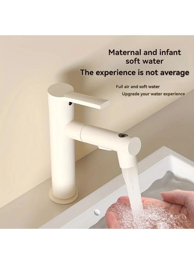 Silvery 2 Function Pull Out Faucet Three Spray Modes Water Saving Splash Free - Image 4