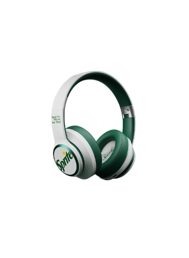 Coca-cola Sprite Headphones Over-ear Wireless Bluetooth Headphones Gaming Headset With Deep Bass For Music And Sports, Compatible With Apple, Huawei, Xiaomi - Chinese New Year Gift - Image 1