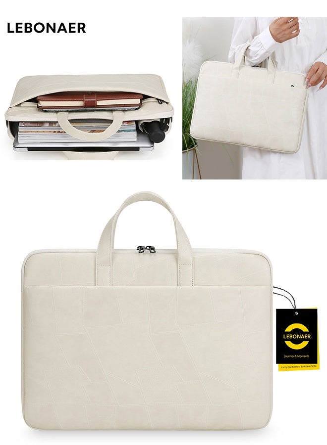 Lebonaer Laptop Bag with Dedicated Electronics Protection Layer, Shock-Absorption Laptop Case for 15.6" Notebook with Thickened Liner for Business Travel, Commute & Casual Use, Professional Laptop Briefcase with Anti-Slip Handles & Wear-Resistant Buckles, Multiple Organized Compartments & Easy-Access Back Pocket, Sturdy Splash-Resistant Laptop Bag | Superior Laptop Protection | Dedicated Electronics Protection | Shock-Absorption Design | Thickened Protective Liner | Business Professional Case | Commute Essential | Casual Laptop Carrier | Anti-Slip Handles | Secure Grip | Wear-Resistant Hardware | Organized Storage Solution | Multiple Functional Pockets | Easy-Access Design | Back Pocket Convenience | Sturdy Construction | Splash-Resistant Material | Low Maintenance | Professional Appearance | Laptop Safety | Notebook Protection | Computer Case | 15.6 Inch Laptop Bag | Business Travel Case | Office Commute | Meeting Appropriate | Social Occasion Suitable | Durable Laptop Carrier | Relia - Image 1