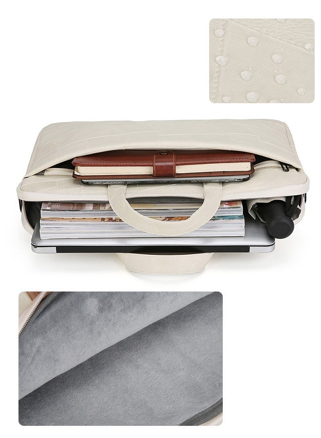 Lebonaer Laptop Bag with Dedicated Electronics Protection Layer, Shock-Absorption Laptop Case for 15.6" Notebook with Thickened Liner for Business Travel, Commute & Casual Use, Professional Laptop Briefcase with Anti-Slip Handles & Wear-Resistant Buckles, Multiple Organized Compartments & Easy-Access Back Pocket, Sturdy Splash-Resistant Laptop Bag | Superior Laptop Protection | Dedicated Electronics Protection | Shock-Absorption Design | Thickened Protective Liner | Business Professional Case | Commute Essential | Casual Laptop Carrier | Anti-Slip Handles | Secure Grip | Wear-Resistant Hardware | Organized Storage Solution | Multiple Functional Pockets | Easy-Access Design | Back Pocket Convenience | Sturdy Construction | Splash-Resistant Material | Low Maintenance | Professional Appearance | Laptop Safety | Notebook Protection | Computer Case | 15.6 Inch Laptop Bag | Business Travel Case | Office Commute | Meeting Appropriate | Social Occasion Suitable | Durable Laptop Carrier | Relia - Image 5