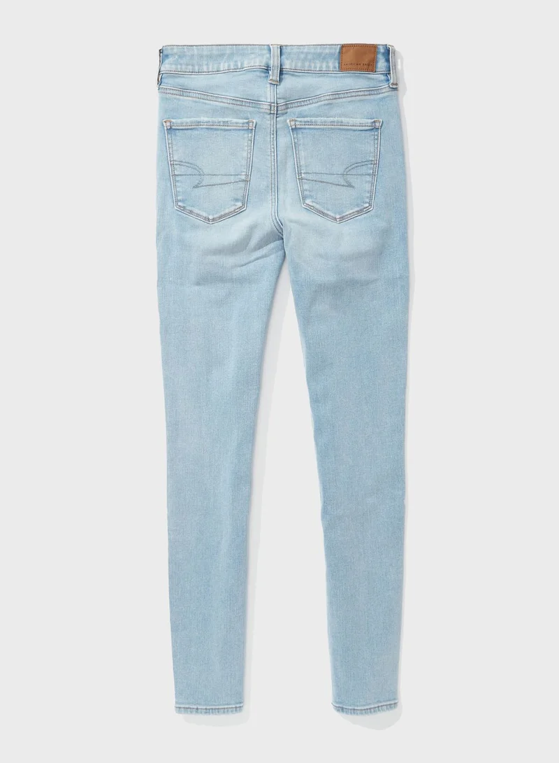 American Eagle High Waist Distressed Jeggings
