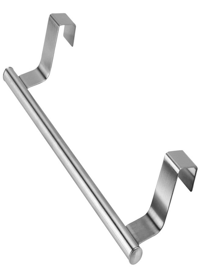 GARASANI Stainless Steel Kitchen Towel Holder, Cupboard Door Towel Rack Bar Holders for Kitchen Cabinet Towel Rag Rack Over Door Towel Bar Hanger, Silver (9 inch) - Image 2