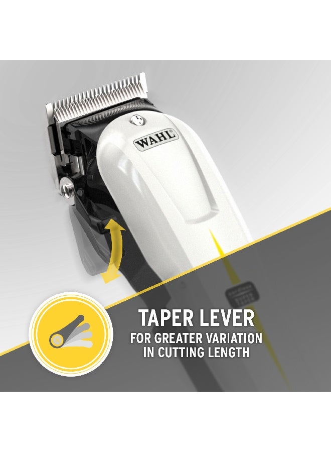 Wahl Professional Super Taper Clipper | Cord-Cordless | 4 Attachment Combs | Taper Blade | 3 Pin - GCC | 08591-036 - Image 5
