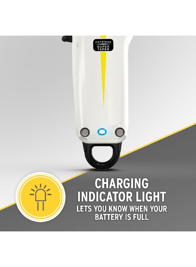 Wahl Professional Super Taper Clipper | Cord-Cordless | 4 Attachment Combs | Taper Blade | 3 Pin - GCC | 08591-036 - Image 4