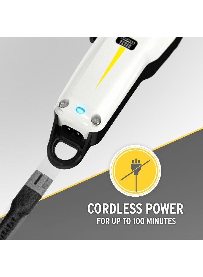 Wahl Professional Super Taper Clipper | Cord-Cordless | 4 Attachment Combs | Taper Blade | 3 Pin - GCC | 08591-036 - Image 3