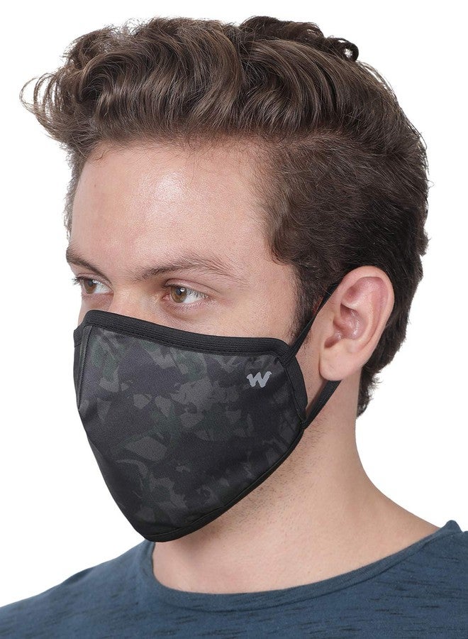Wildcraft Unisex-Child Polyester SUPERMASK W95+ Reusable Outdoor Respirator 7P : SUBLIPRINT : Brown_CAMO : S (8903338163961 7 Count (Pack of 1)) - Image 4