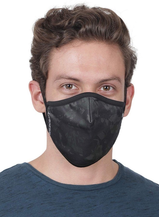 Wildcraft Unisex-Child Polyester SUPERMASK W95+ Reusable Outdoor Respirator 7P : SUBLIPRINT : Brown_CAMO : S (8903338163961 7 Count (Pack of 1)) - Image 2