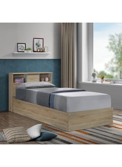Oasis Cambridge Single Bed With Sliding Door Storage Headboard 222.5x83x98.5 cm