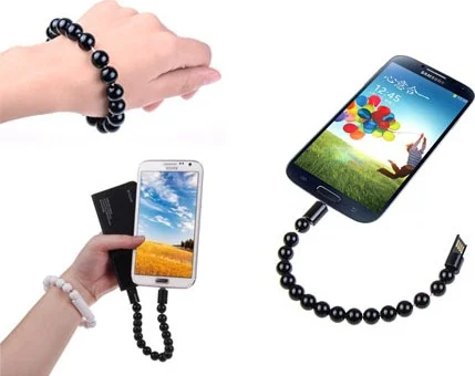 بيك بايز Android Bead Design Bracelet Shaped Charging Data Cable