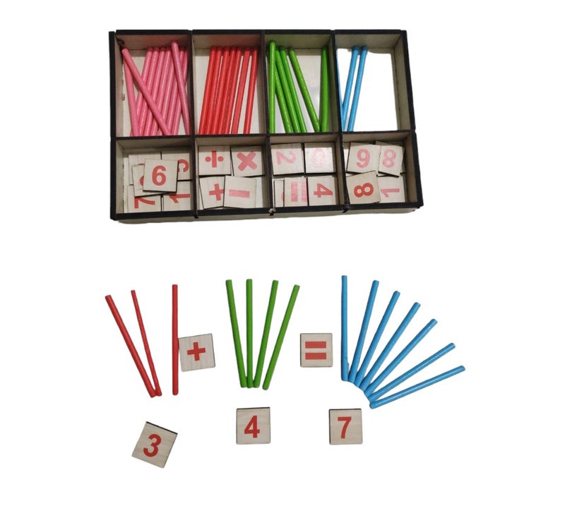 Numbers & Counting Sticks Learning Box, Multicolor - R24-1 - Image 3