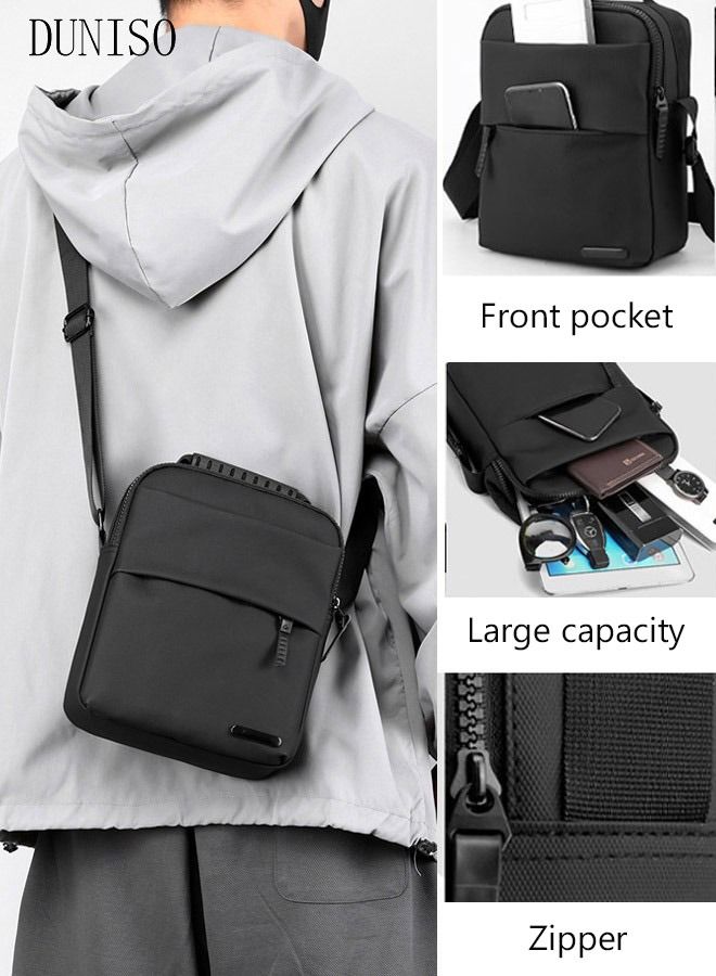 DUNISO Waterproof Sling Bag Crossbody Bag for Men Sling Backpack Hiking Bag Multipurpose Cross Body Chest Bag with Large Capacity for Travelling Shopping - Image 1