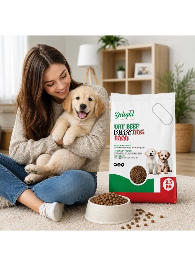 Delight Dry Beef Puppy Dog Food - Image 5