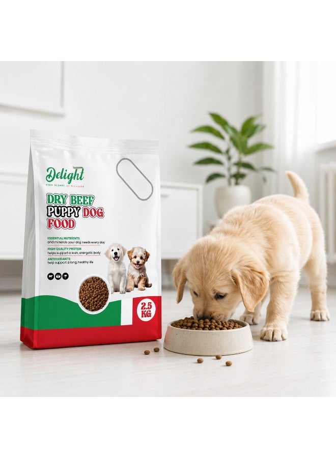 Delight Dry Beef Puppy Dog Food - Image 4