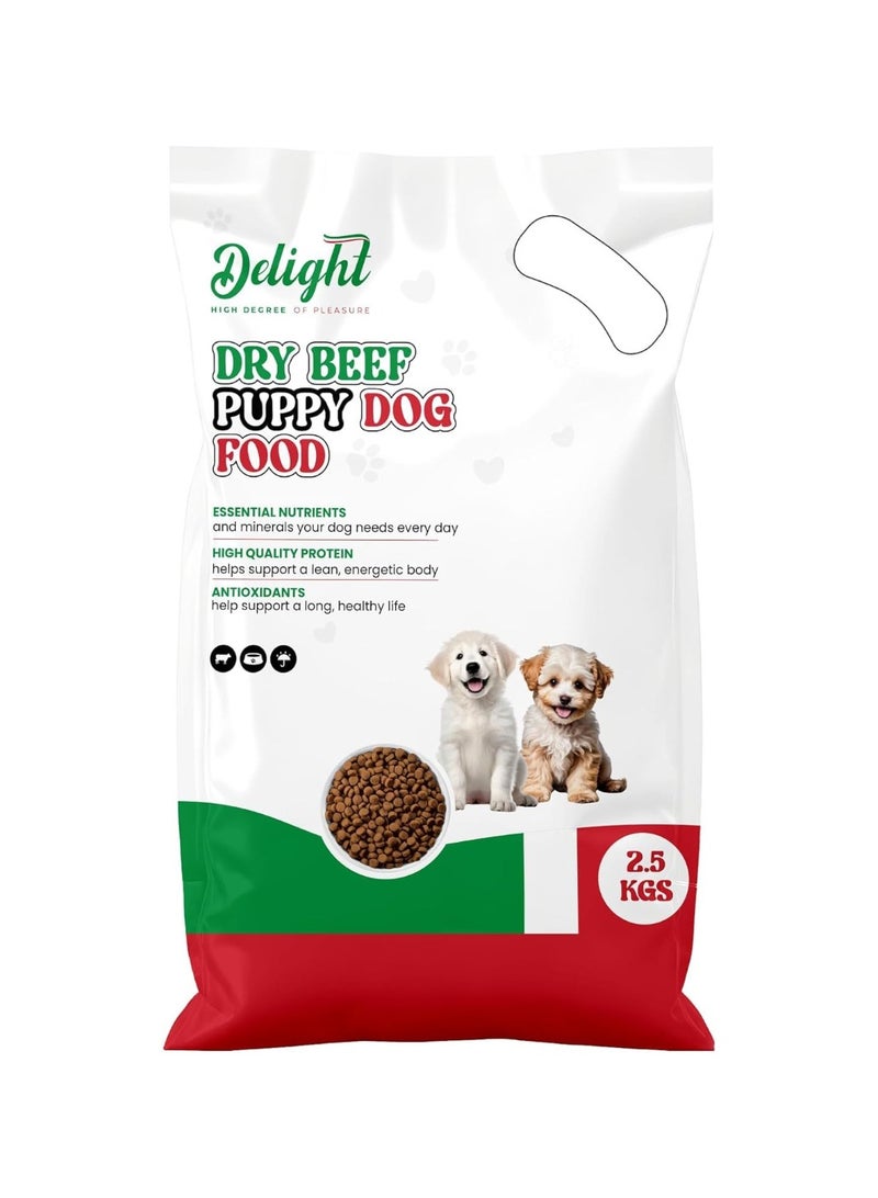 Delight Dry Beef Puppy Dog Food - Image 1