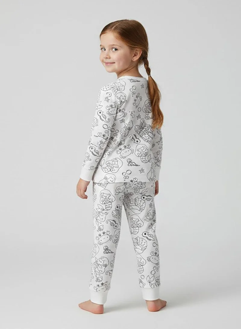 babyqlo fun color your own nightwear pajama set girls