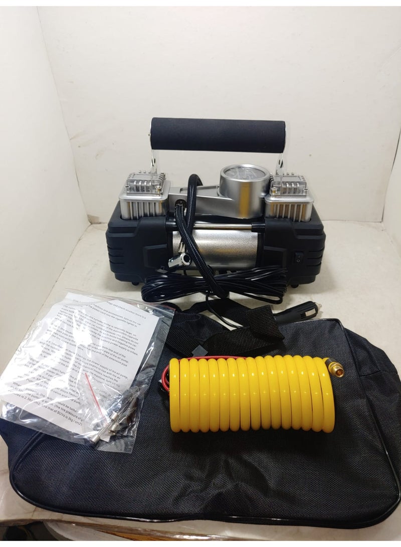INGCO INGCO Digital Dual Cylinder 12V Car Air Compressor with Pressure Gauge  - Image 4