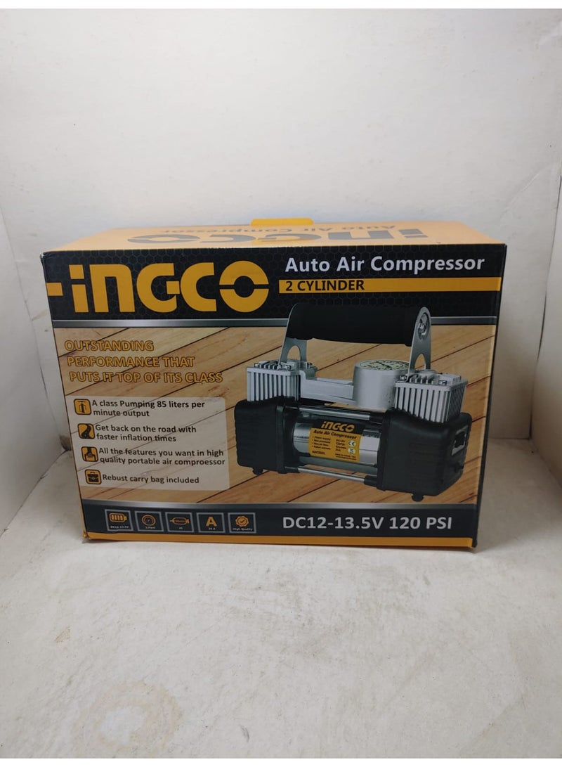 INGCO INGCO Digital Dual Cylinder 12V Car Air Compressor with Pressure Gauge  - Image 3