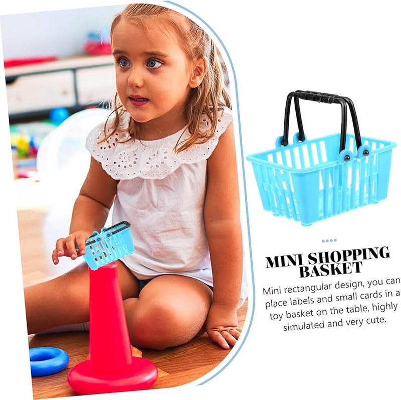 HANABASS 12 قطعة سلة تسوق تمثيلية سلال بقالة للأطفال هدية عيد ميلاد - Image 4