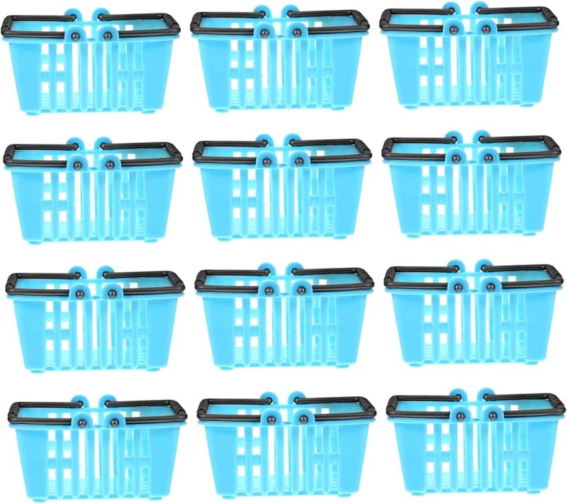 HANABASS 12 قطعة سلة تسوق تمثيلية سلال بقالة للأطفال هدية عيد ميلاد - Image 2