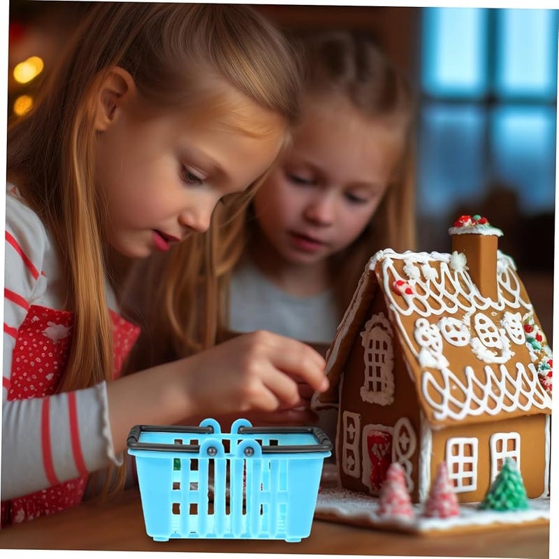 HANABASS 12 قطعة سلة تسوق تمثيلية سلال بقالة للأطفال هدية عيد ميلاد - Image 5