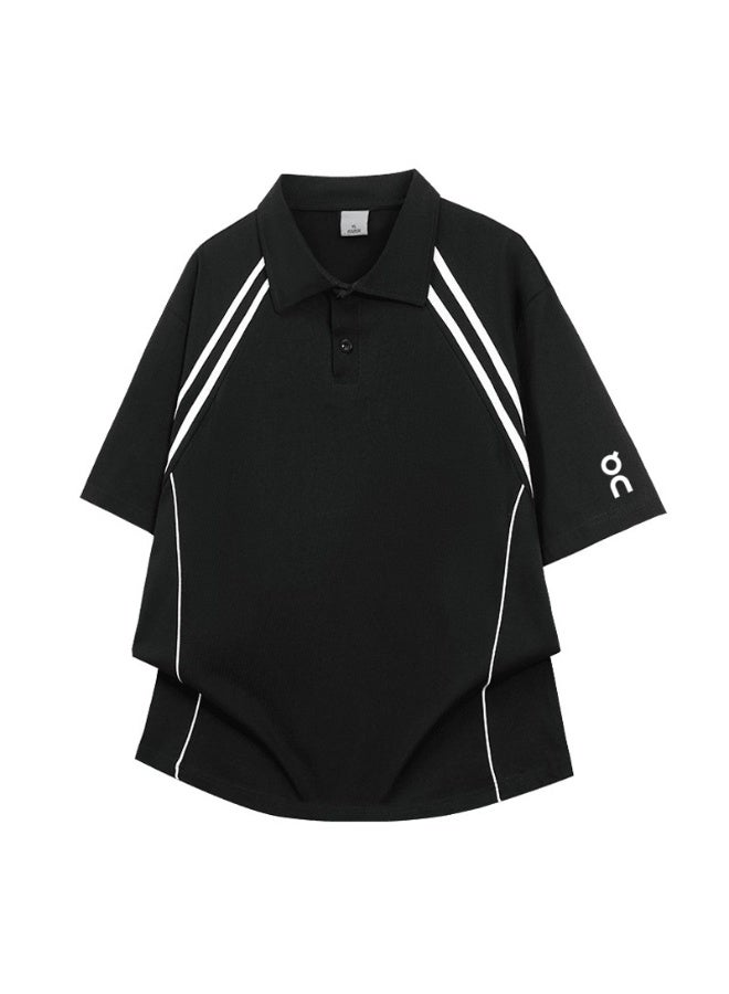 اون راننج On Running Shoulder-inserted parallel bars short-sleeved Polo men's and women's summer beaded cotton sports casual tops - Image 3