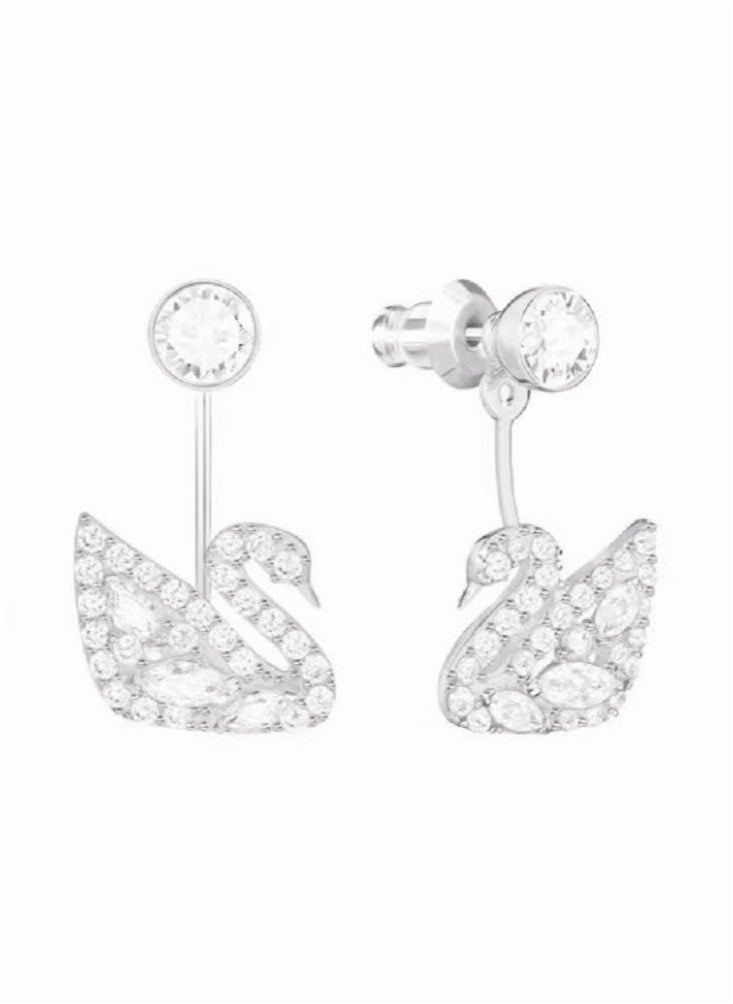 Generic Swan Lake Cystal Studded Earrings  - Image 4