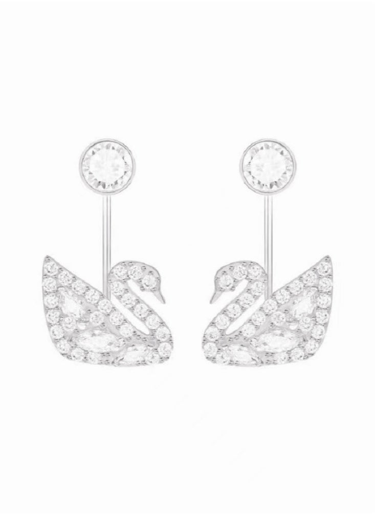 Generic Swan Lake Cystal Studded Earrings  - Image 3