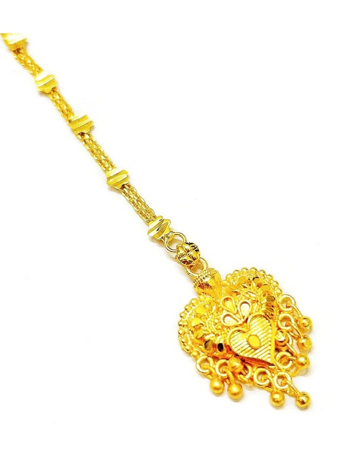 SMARNN Gold Plated Mang Tikka for Women - Image 2