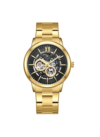 كينيث سكوت ساعة رجالية أوتوماتيكية من الفولاذ المقاوم للصدأ - - . مم