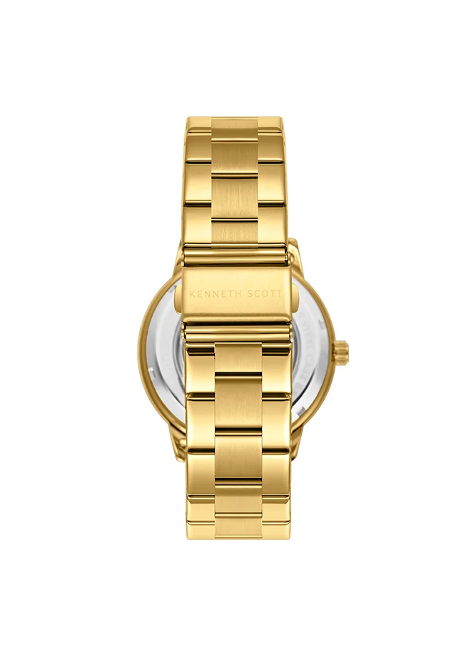 KENNETH SCOTT Men's Black  Dial Automatic  Watch - K24324-GBGB