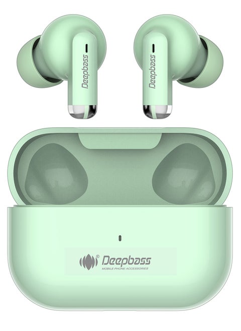 TWS-X1: StrongSignal™ Wireless Earbuds | ParticleSolve™ ANC | Android Developer Optimized | USB-C Fast Charge - Green