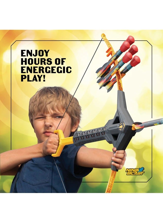 Ninja Blast Kids Bow and Arrow Archery Set - Coolest Toys for Boys Age 6, 7, 8, 9 Years Old, 10, 11 & 12 Year Old Boy Gifts - Cool Boy Toys Birthday Gift - Best Outdoor Kid Sports Play Toy - Image 3