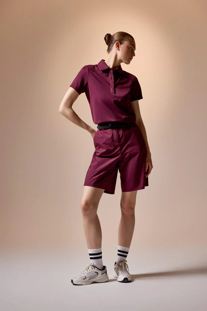 ديفاكتو Standard Fit Sports Silk Polo T-Shirt