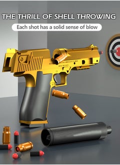 GROIC Toy Gun Soft Bullets,EVA Safety Soft Bullet Gun,Shooting Games Education Toy Model,Pistol Toy Foam Shock Wave Soft Bullet Game Gun,Shell Jump Design Toy Gun  - Image 4