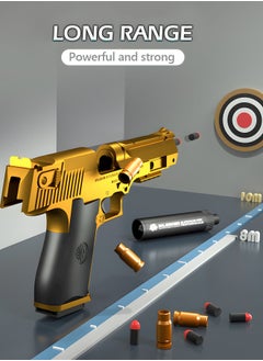GROIC Toy Gun Soft Bullets,EVA Safety Soft Bullet Gun,Shooting Games Education Toy Model,Pistol Toy Foam Shock Wave Soft Bullet Game Gun,Shell Jump Design Toy Gun  - Image 2