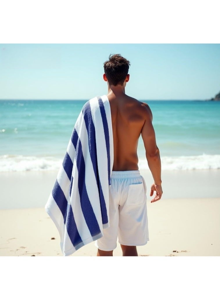 Large cotton beach towel (200 x 100 cm) - Image 1