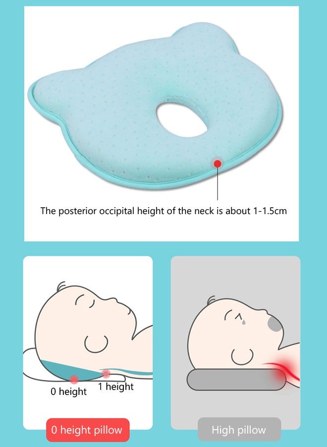 Memory Foam Baby Travel Pillow Lightweight Flat Head Nursing Pillow For Baby - Image 3