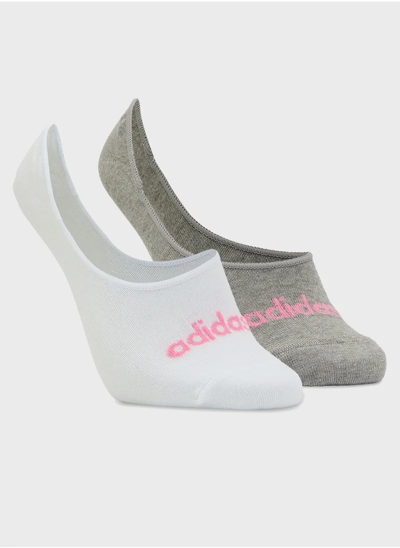 اديداس 2 Pack Thin Linear Ballerina Socks