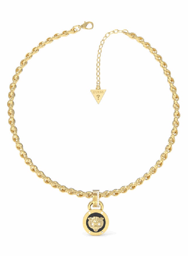 GUESS Black Coin Necklace