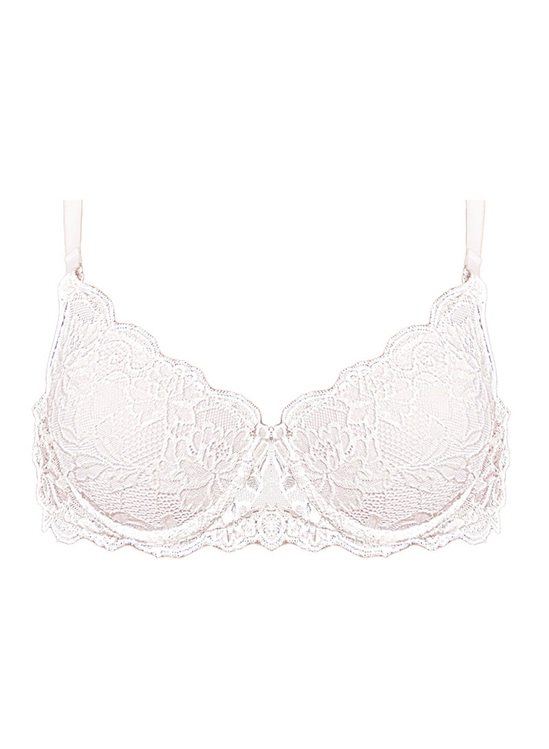 Dadoush Women's padded bra made of light and soft fabric, push-up bra with elegant lace embroidery - Image 1