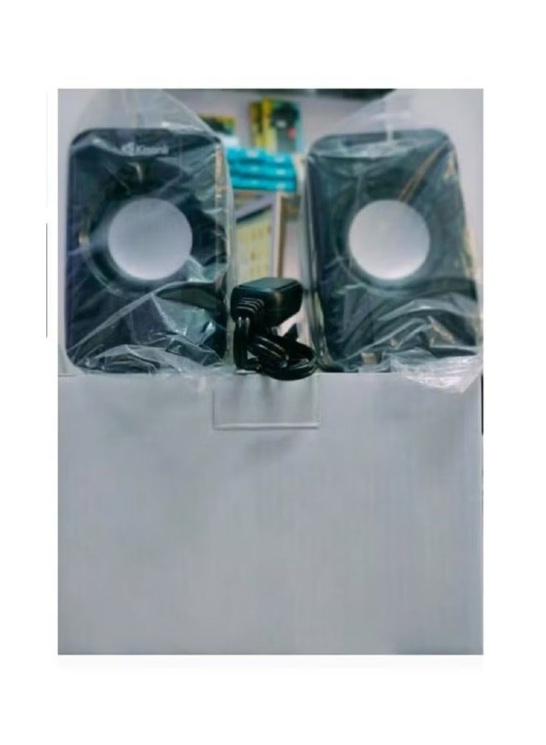 Kisonli Experience high-quality audio with the Kisonli S-444 Speaker System, featuring: - Dual 3W speakers: Delivering clear and powerful sound - Maximum power 3.5W: Providing an extra boost for immersive audio - Sleek black design: Stylish and compact speakers perfect for any space - Image 2