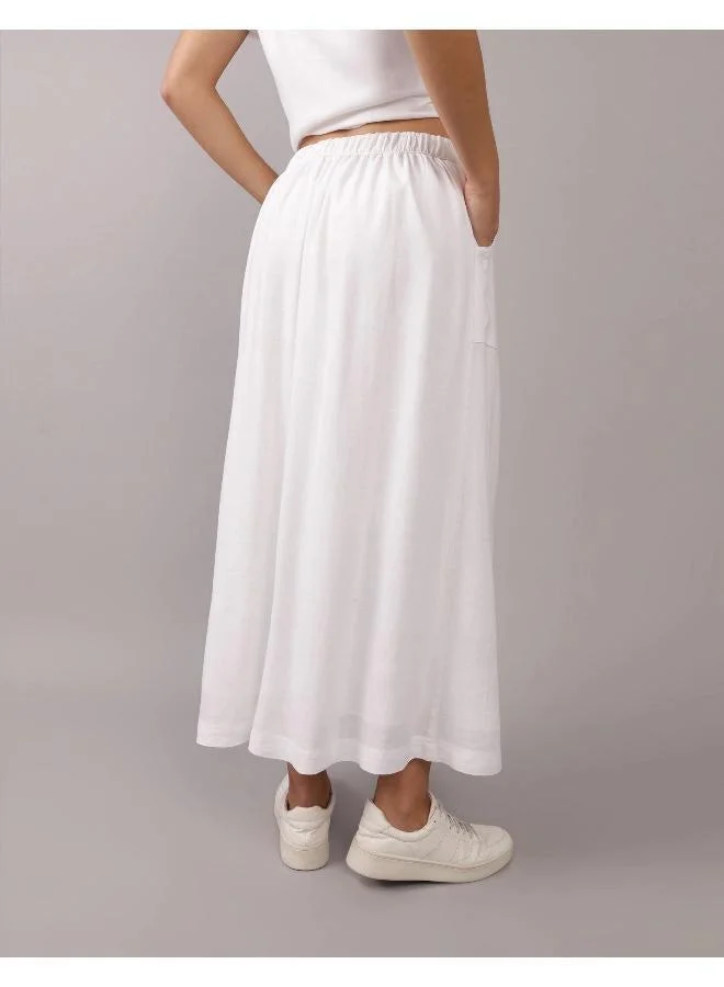 American Eagle High Waist Front Button Skirt