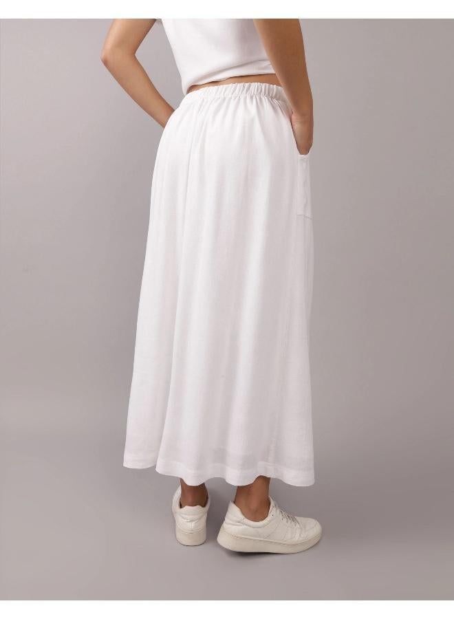 American Eagle High Waist Front Button Skirt - Image 4