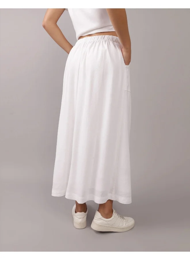 American Eagle High Waist Front Button Skirt